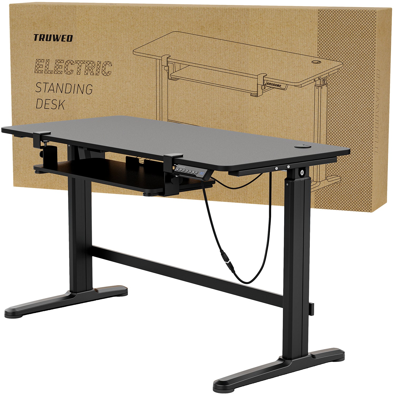 Electric Standing Desk – Black