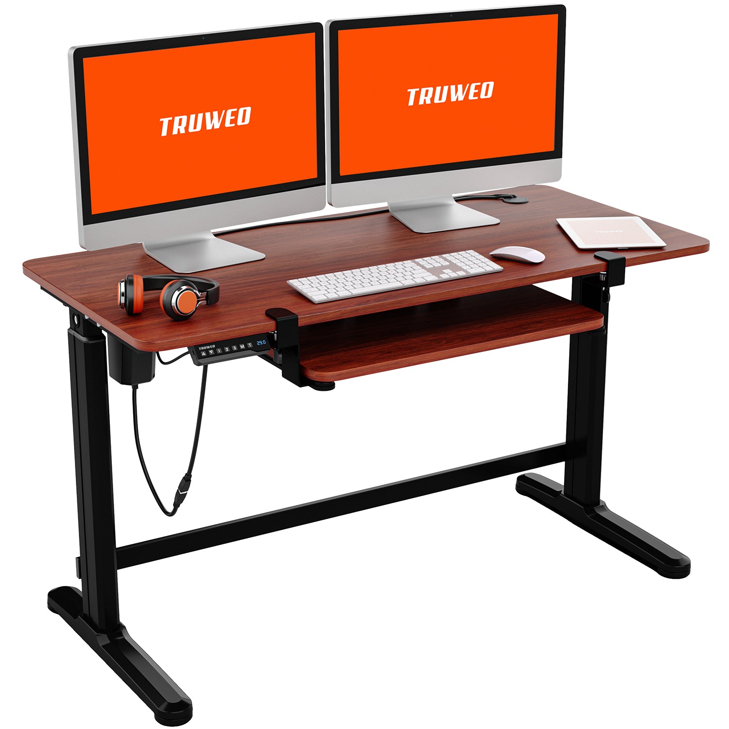 Electric Standing Desk - Brown